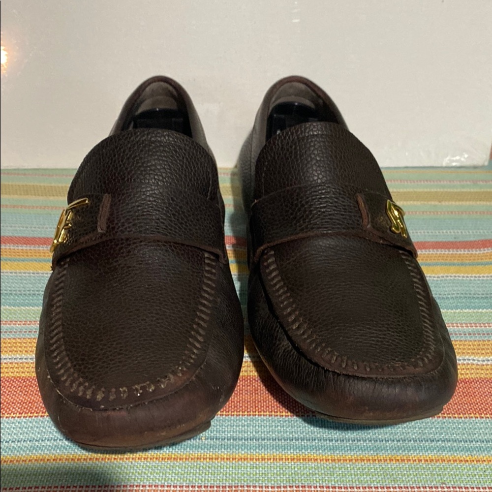 Salvatore Ferragamo Brown Loafers with Moccasin Design